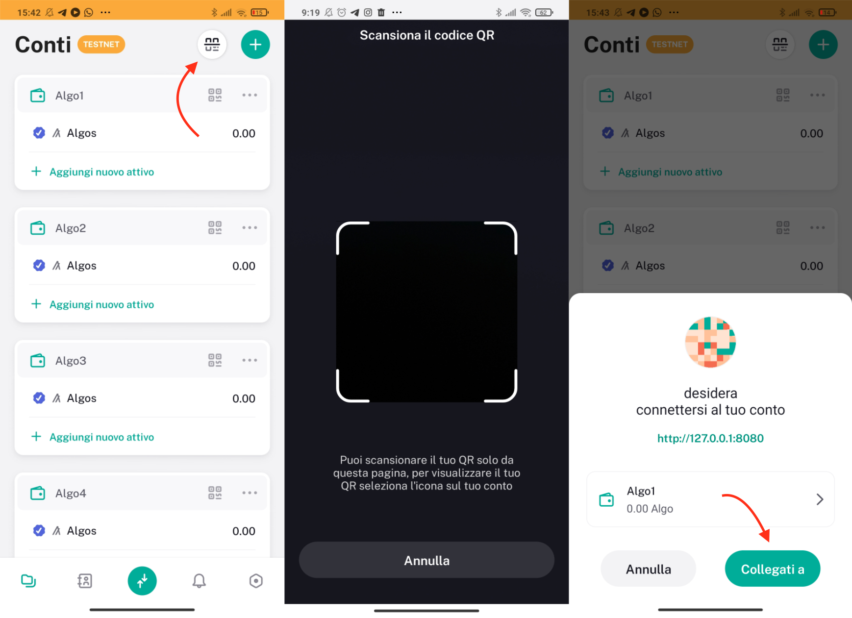 Algorand wallet connect